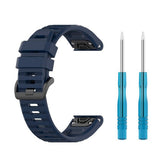Fixed Garmin QuickFit 26mm Armbånd Silicone Strap Blå