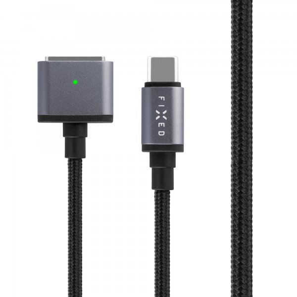 Fixed Kabel USB-C MagSafe 3 Macbook 140W 2m Svart
