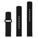 Fixed Samsung Galaxy Watch 20mm Armbånd Silicone Sporty Strap Svart