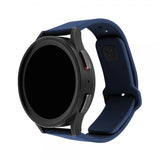 Fixed Samsung Galaxy Watch 20mm Armbånd Silicone Sporty Strap Blå