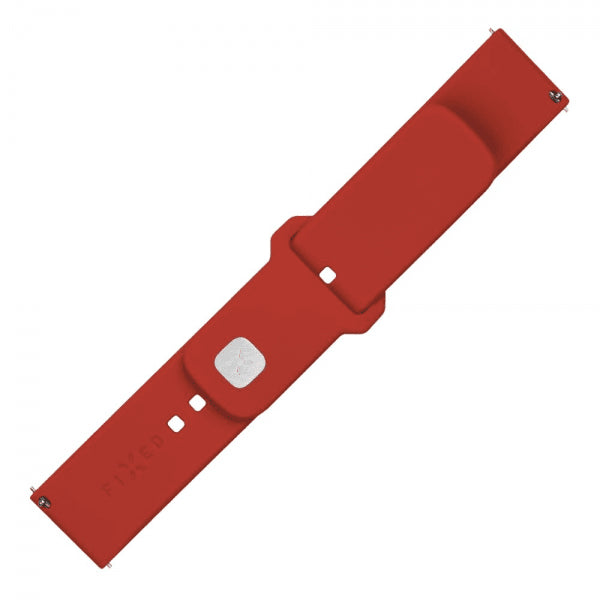 Fixed Samsung Galaxy Watch 20mm Armbånd Silicone Sporty Strap Rød