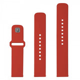 Fixed Samsung Galaxy Watch 20mm Armbånd Silicone Sporty Strap Rød
