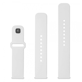Fixed Samsung Galaxy Watch 20mm Armbånd Silicone Sporty Strap Hvit