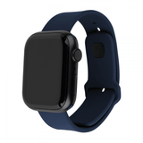 Fixed Apple Watch 44/45/46mm Armbånd Silicone Sporty Strap Blå