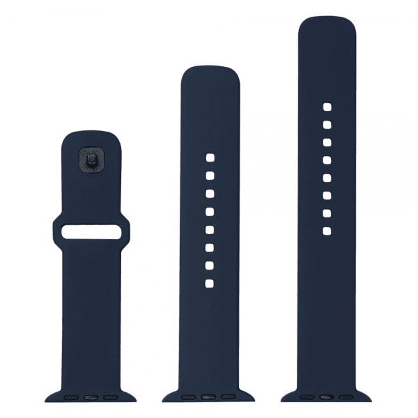 Fixed Apple Watch 44/45/46mm Armbånd Silicone Sporty Strap Blå