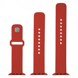 Fixed Apple Watch 44/45/46mm Armbånd Silicone Sporty Strap Rød