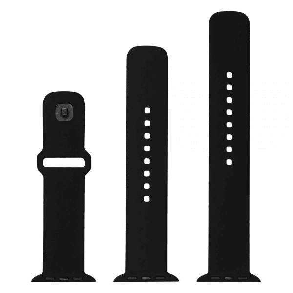 Fixed Apple Watch Ultra 1/2 49mm Armbånd Silicone Sporty Strap Svart