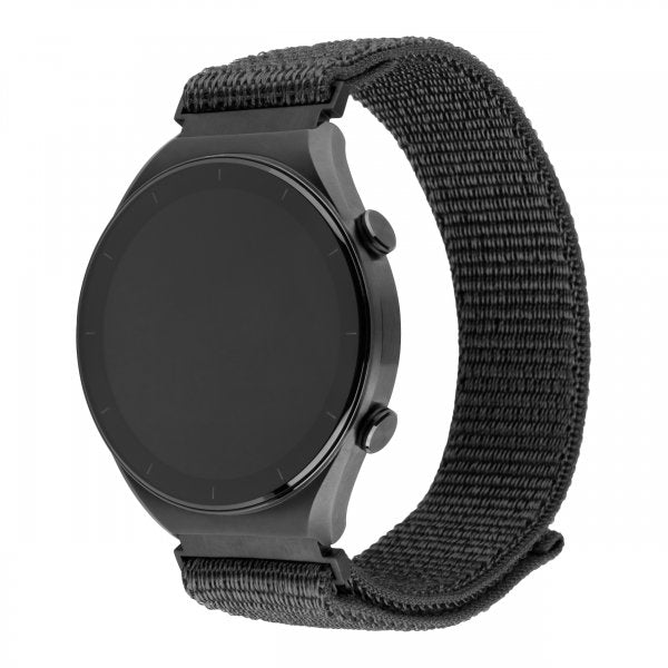 Fixed Samsung Galaxy Watch 20mm Armbånd Nylon Sporty Strap Grå