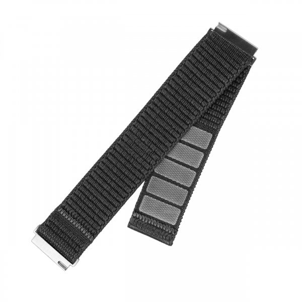 Fixed Samsung Galaxy Watch 20mm Armbånd Nylon Sporty Strap Grå