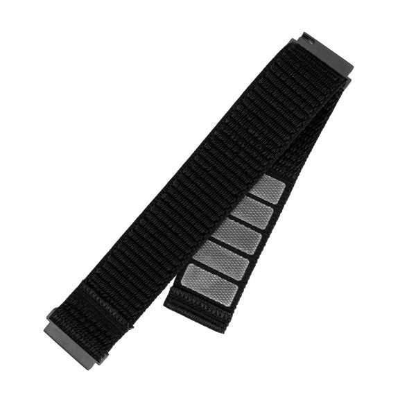 Fixed Samsung Galaxy Watch 22mm Armbånd Nylon Sporty Strap Svart