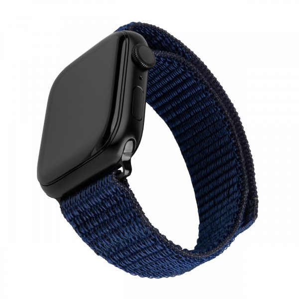 Fixed Apple Watch 44/45/46mm Armbånd Nylon Sporty Strap Blå