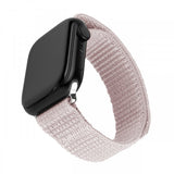Fixed Apple Watch 44/45/46mm Armbånd Nylon Sporty Strap Rosa
