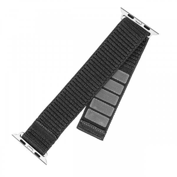 Fixed Apple Watch 38/40/41/42mm Armbånd Nylon Sporty Strap Grå