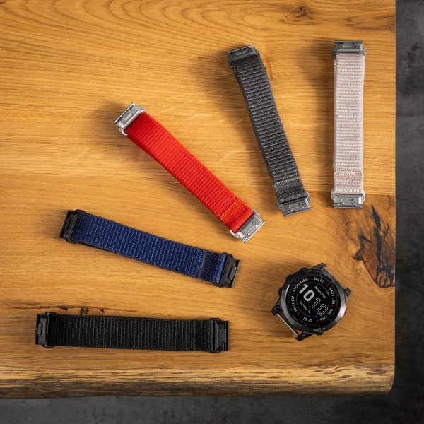 Fixed Garmin QuickFit 22mm Armbånd Nylon Strap Rød