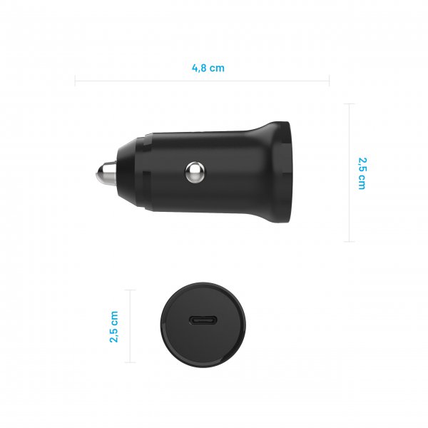 Fixed Mobillader til bil USB-C PD 3.0 30W