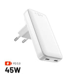 Fixed Reise Lader Slim Traveller 2xUSB-C 45W