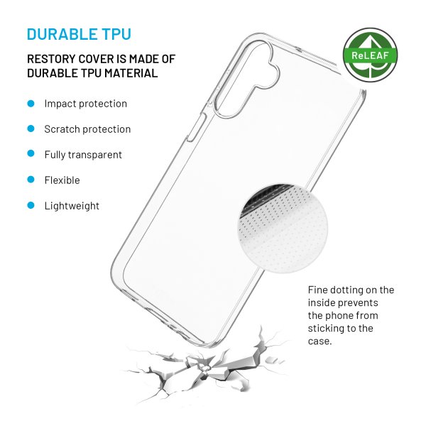 Fixed Samsung Galaxy A15 Deksel ReStory Transparent