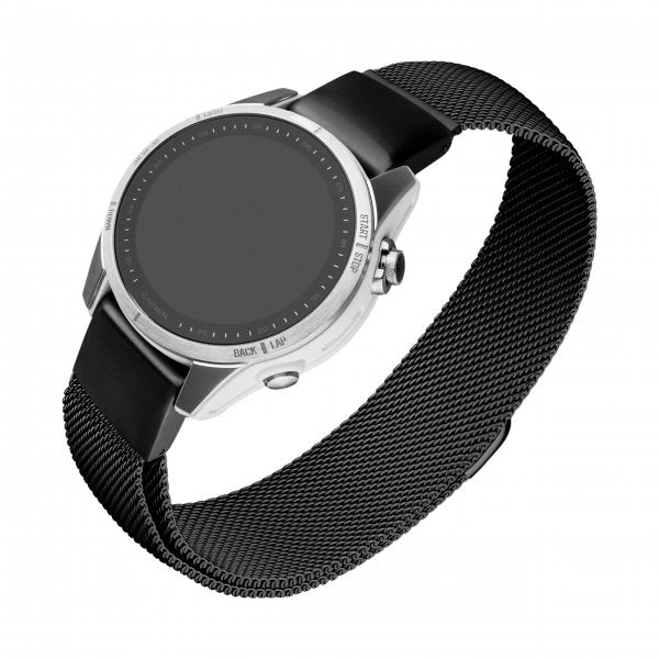 Fixed Garmin QuickFit 20mm Armbånd Mesh Strap Svart