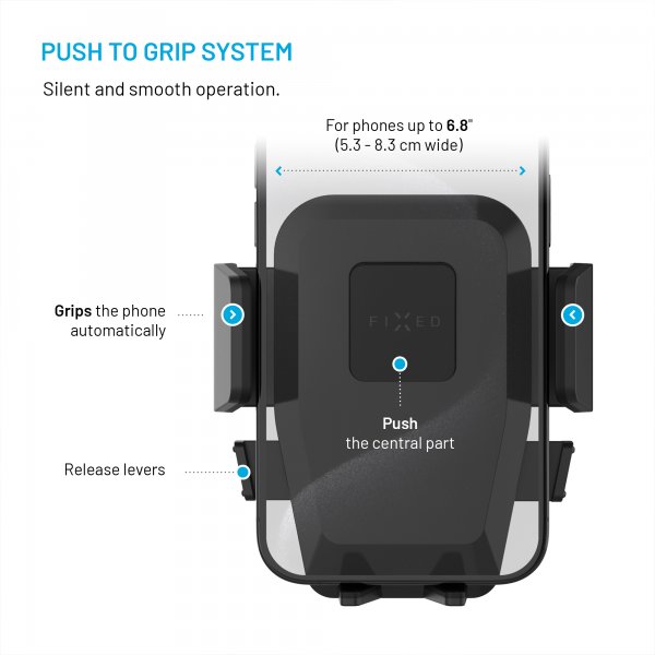 Fixed Iconiq XXL telefonholder for bilfrontrute/dashbord