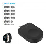 Fixed Lader Apple Watch USB-C Svart