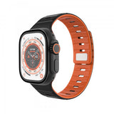 Fixed Apple Watch 42/44/45/46mm Armbånd Silicone Magnetic Strap Svart