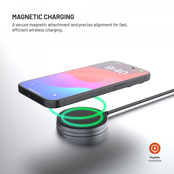 Fixed MagSafe Trådløs lader MagPad Pro 15W Qi2