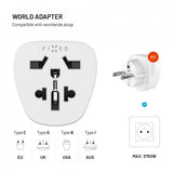 Fixed Travel Adapter Schuko EU/World