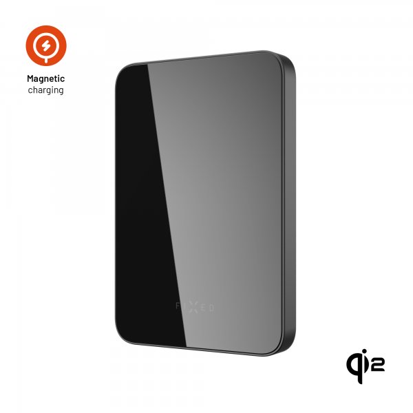 Fixed MagSafe Powerbank MagZen 5 Crystal Qi2 Svart