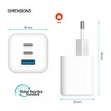 Fixed Lader Mini PD 65W GaN USB-A & USB-C