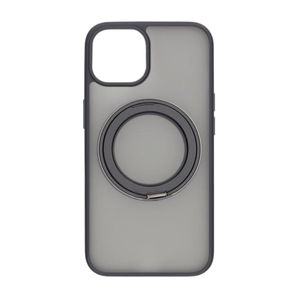 iPhone 13/iPhone 14 Deksel Roterbart Stativ Svart