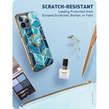 Supcase iPhone 13 Pro Deksel Cosmo Snap Blue Marble