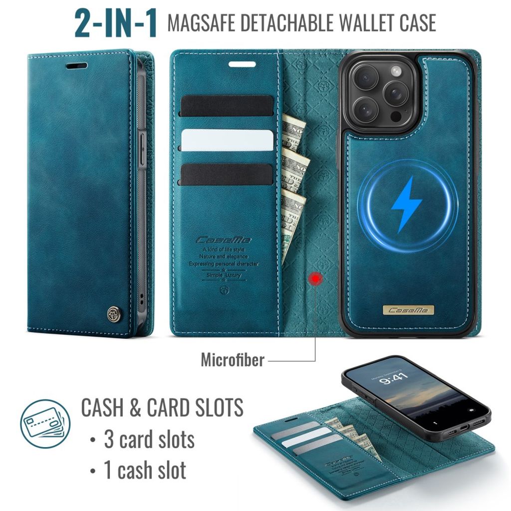 CaseMe iPhone 14 Pro Etui C49 Series Grønn