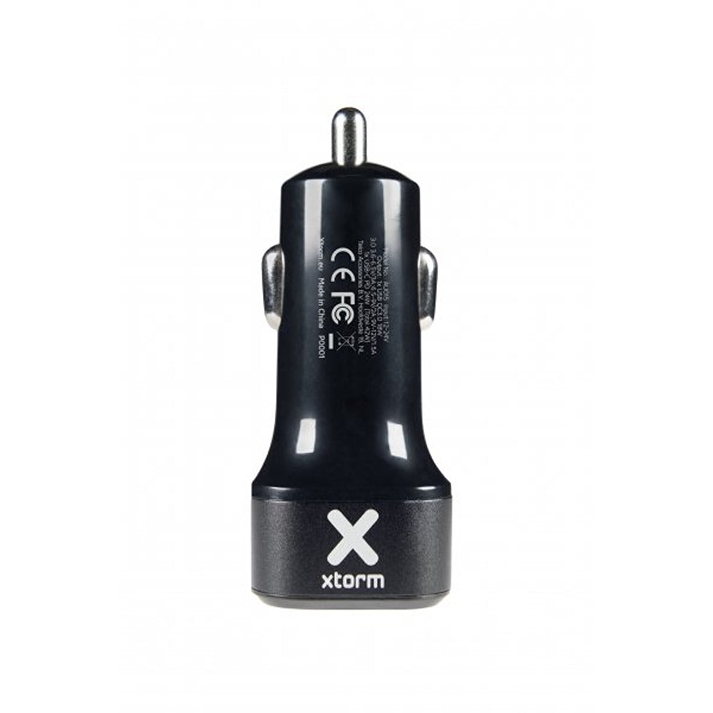 Xtorm Mobillader til bil USB-C PD 30W & USB QC3.0 18W