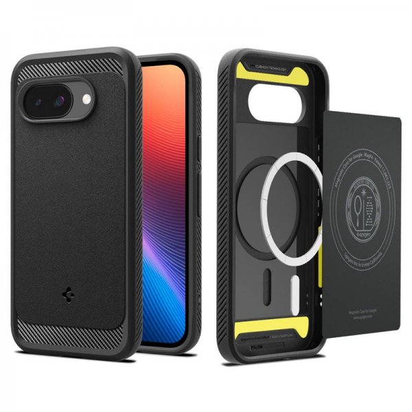 Spigen Google Pixel 9a Deksel Rugged Armor MagFit Matte Black