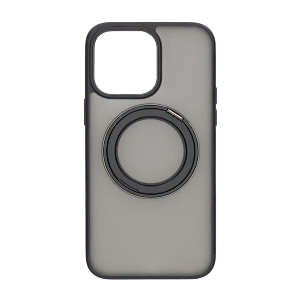 iPhone 14 Pro Max Deksel Roterbart Stativ Svart