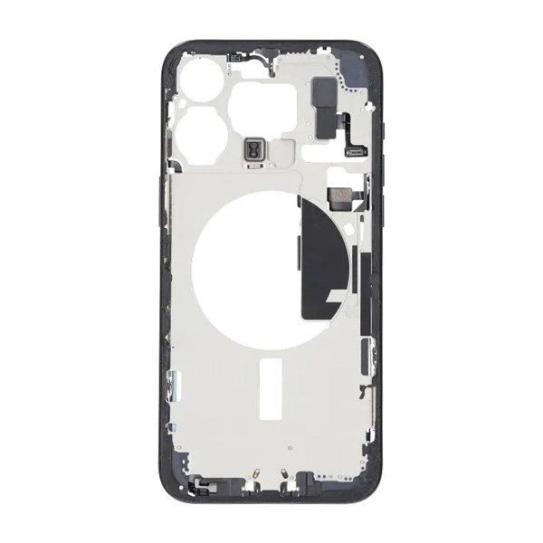 Midtramme med smådeler for iPhone 15 Pro Max - Blå Titan OEM