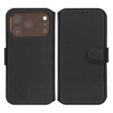 Rvelon iPhone 17 Pro Etui Ekte Skinn Svart