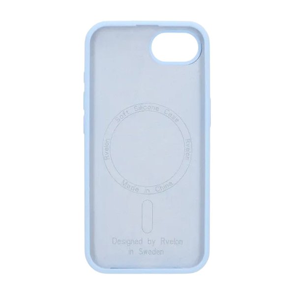 Rvelon iPhone 16 Deksel Silikon MagSafe Blå
