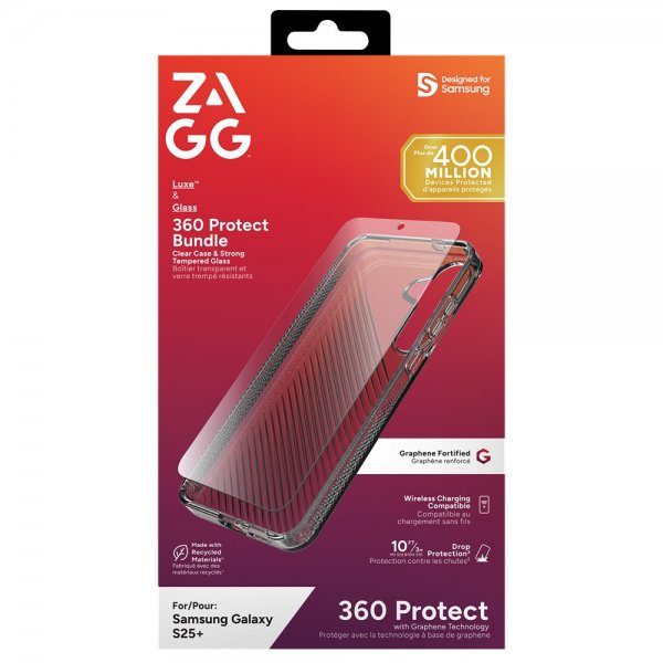Zagg Samsung Galaxy S25 Plus Deksel med Skjermbeskytter Luxe & Glass