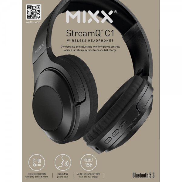 Mixx Hodetelefoner StreamQ C1 Over-Ear Svart