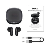 Mixx Trådløse Hodetelefoner StreamBuds Hybrid Charge 2 Svart