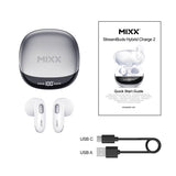 Mixx Trådløse Hodetelefoner StreamBuds Hybrid Charge 2 Hvit