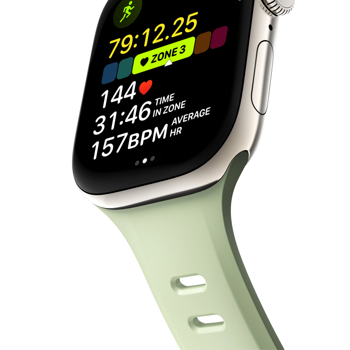 Nomad Apple Watch 44/45/46mm Armbånd Tempo Band Seagrass