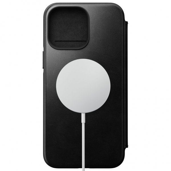Nomad iPhone 14 Pro Max Etui Modern Leather Folio Horween Svart