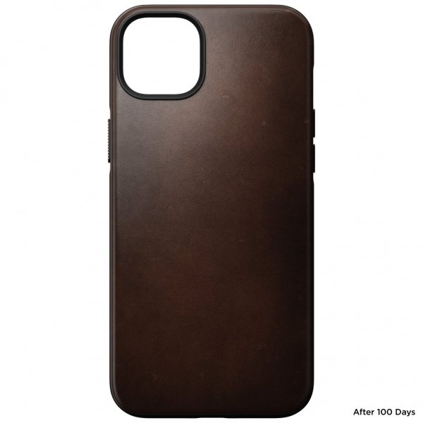 Nomad iPhone 14 Plus Deksel Modern Leather Case Horween Rustic Brown