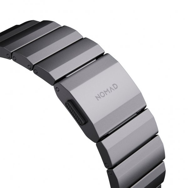 Nomad Apple Watch 44/45/46mm/Apple Watch Ultra Armbånd Aluminum Band Space Gray