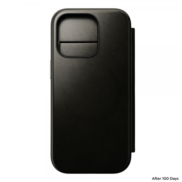 Nomad iPhone 16 Pro Etui Modern Leather Folio Horween Green Chrome