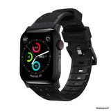 Nomad Apple Watch 38/40/41/42mm Armbånd Rugged Band Black Hardware Svart