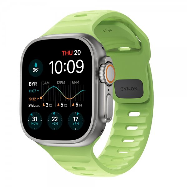 Nomad Apple Watch 44/45/46mm/Apple Watch Ultra Armbånd Sport Band Glow 2.0