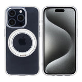 iPhone 15 Pro Deksel Roterbart Stativ Transparent